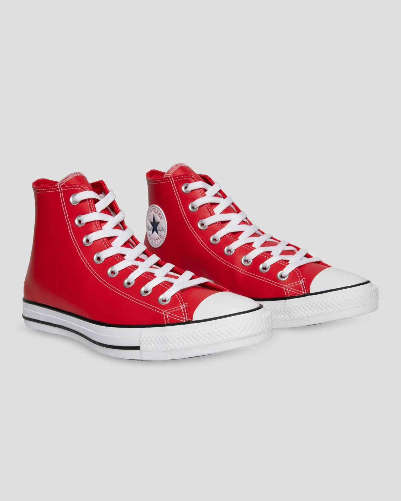 - Converse Chuck Taylor All Star Unisex Faux Leather High Top Red - (172698) - RL - R1L7