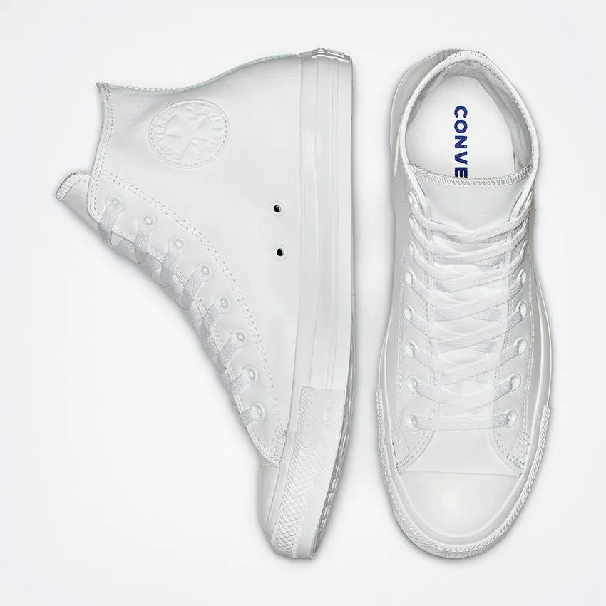 - Converse Unisex Mono White Leather Hi - (1T406) - LH - R1L7