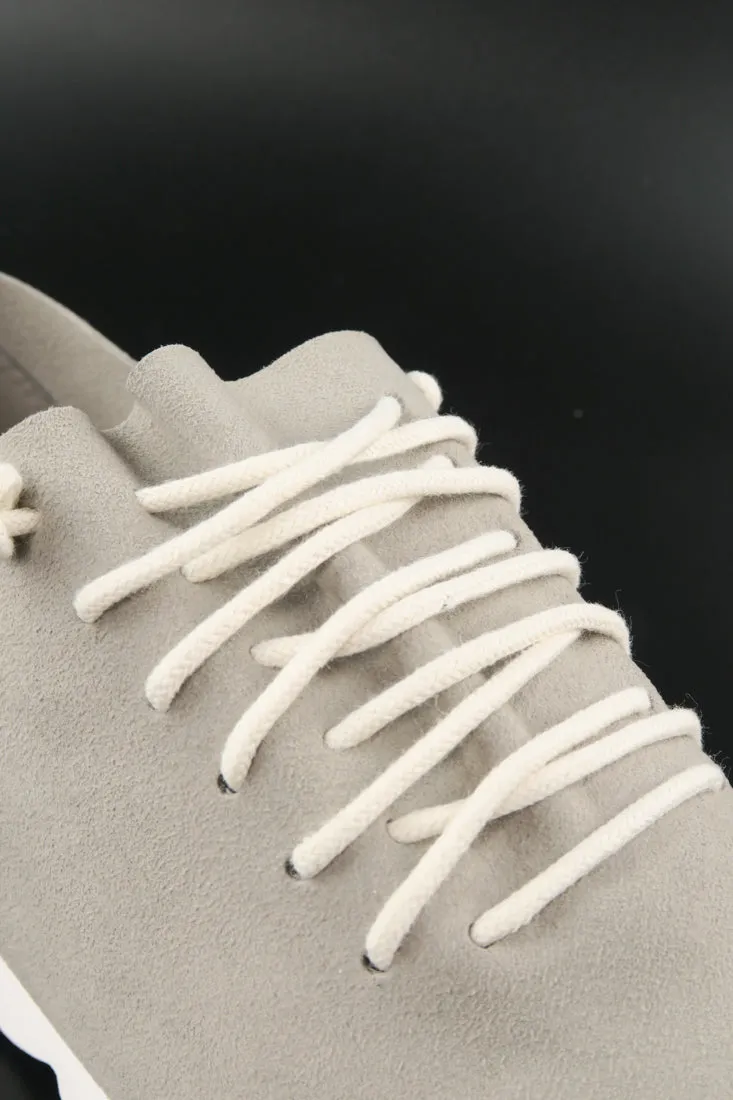 รองเท้าผ้าใบหนังแท้ สไตล์สปอร์ต - Minimalist Style Faux Leather Lace Up Canvas Shoes