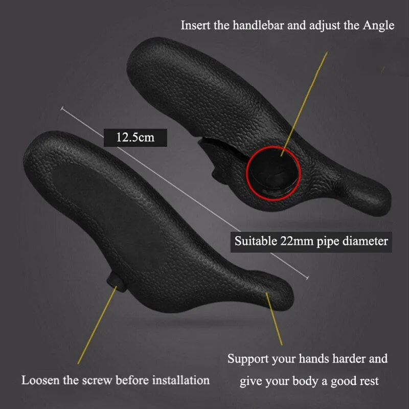 1 Pair Bicycle Handlebar Grips Bicycle Plastic Vice Handle MTB Cycling Hand Rest Mountain Bike Use