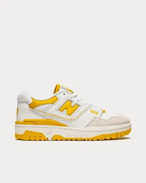 550 Sea Salt Varsity Gold Low Top Sneakers