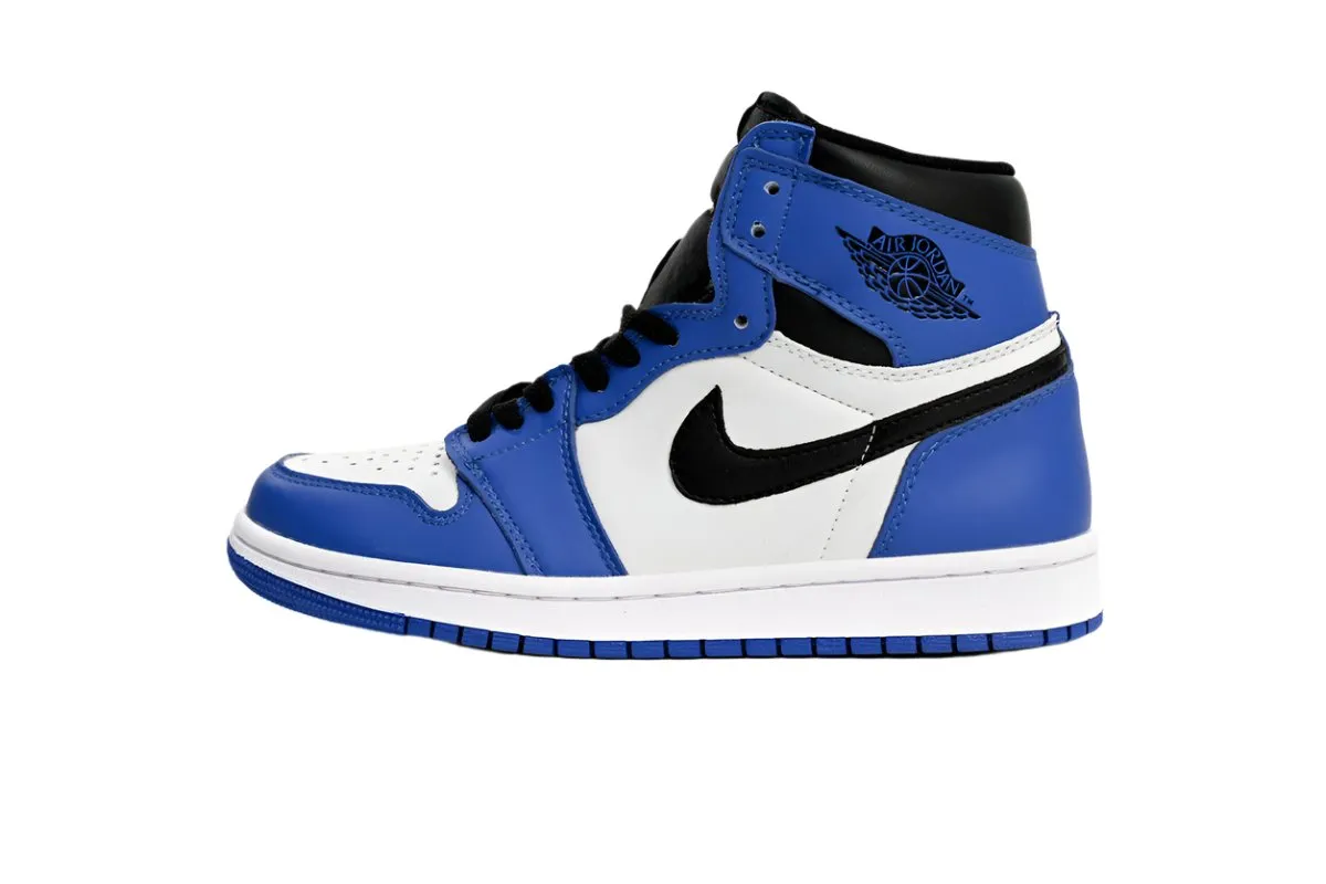 Air Jordan 1 High Blue and White Sneaker