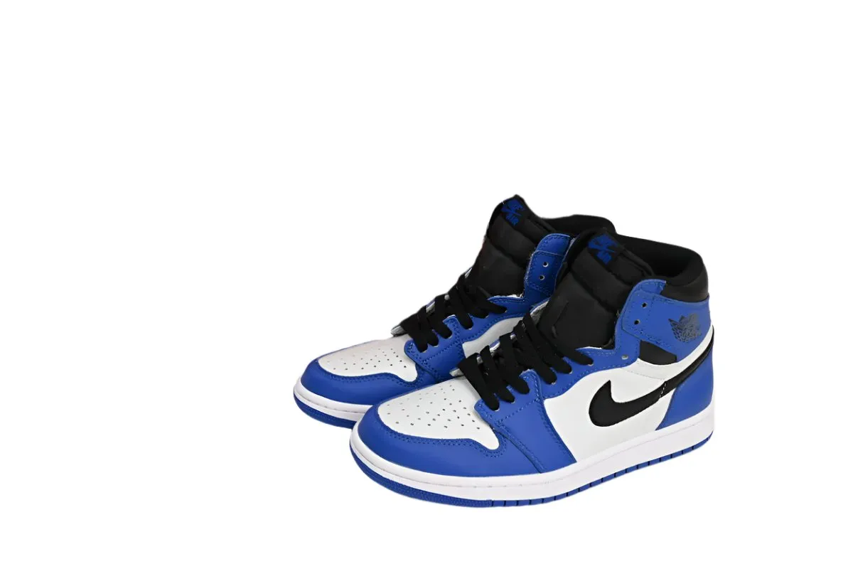 Air Jordan 1 High Blue and White Sneaker