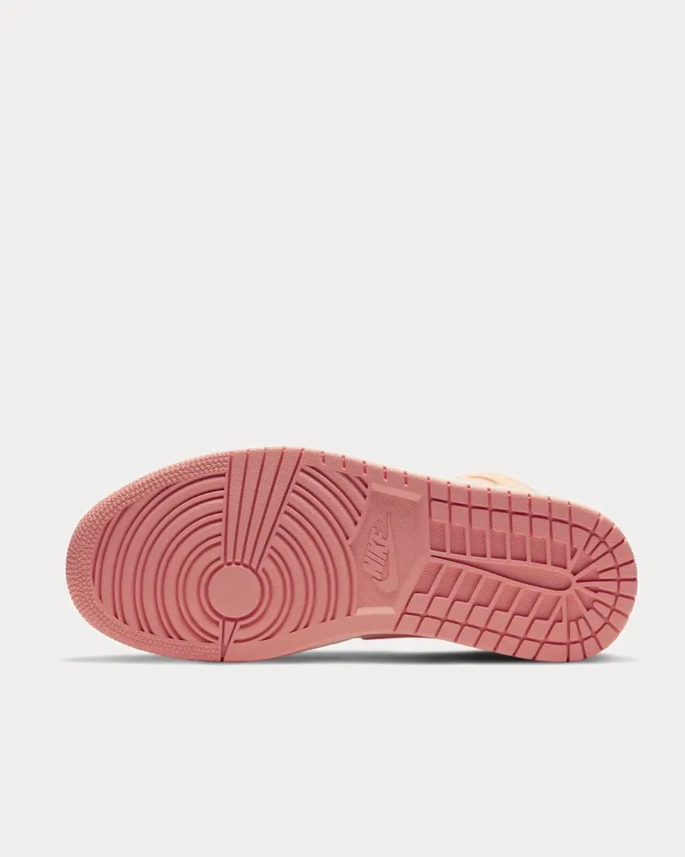 Air Jordan 1 Mid Apricot Orange High Top Sneakers