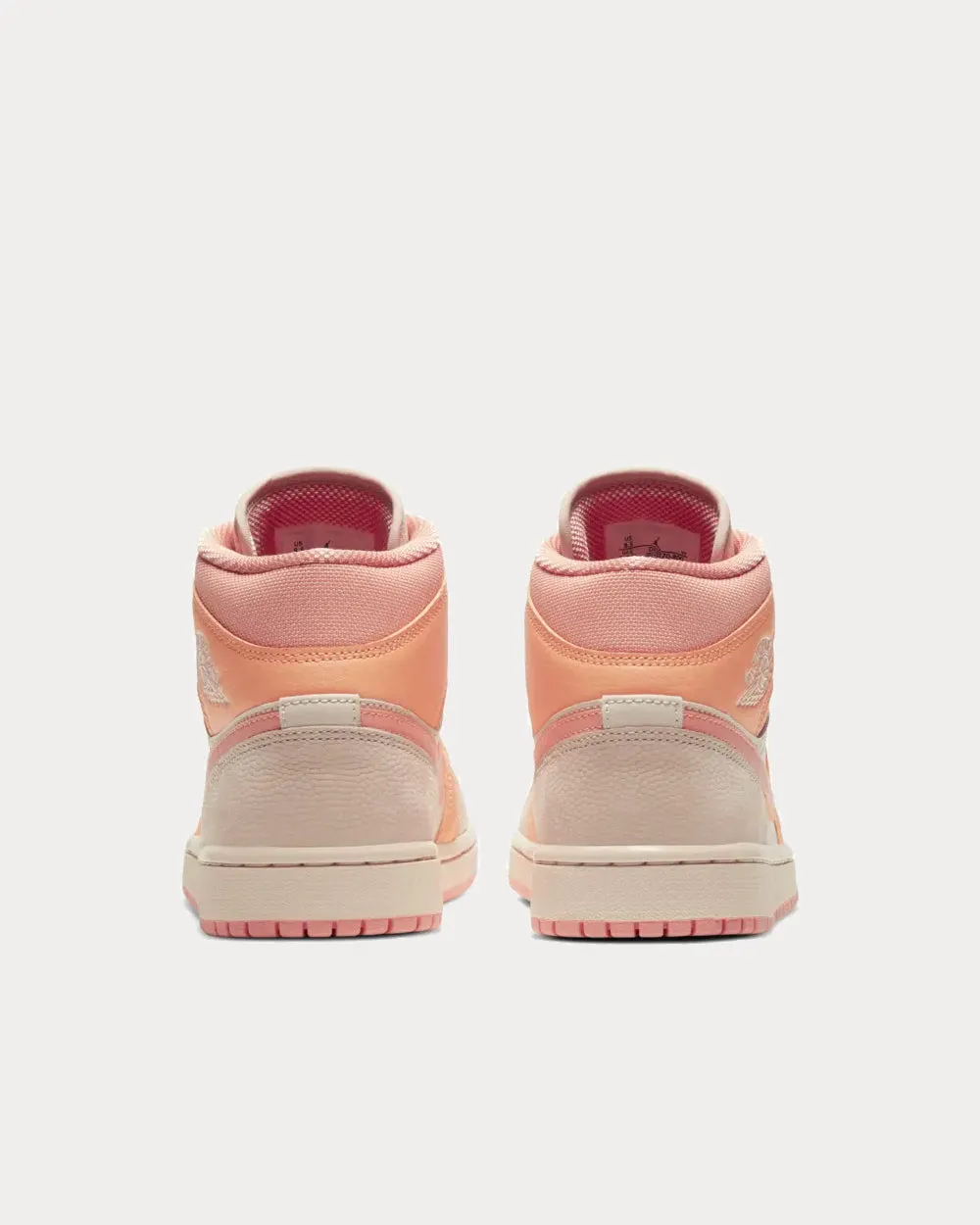 Air Jordan 1 Mid Apricot Orange High Top Sneakers