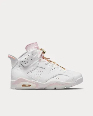 Air Jordan 6 Retro White / Gold / Sail High Top Sneakers