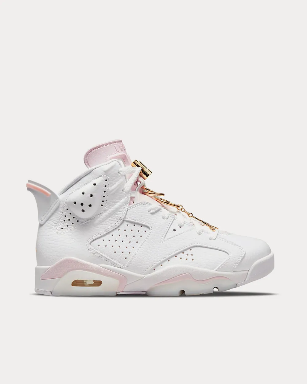 Air Jordan 6 Retro White / Gold / Sail High Top Sneakers