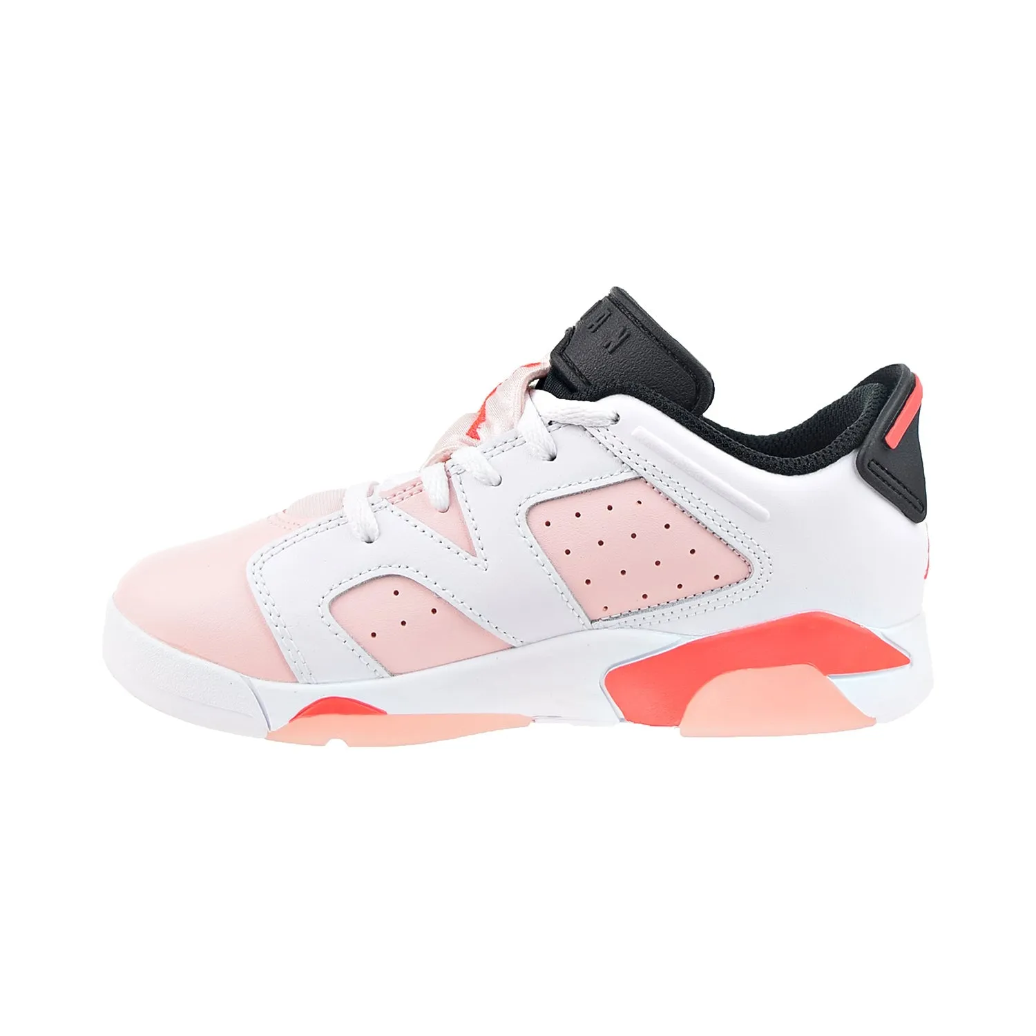 Air Jordan Retro 6 Low (PS) Little Kids' Shoes White-Atmosphere-Infrared 23-Black