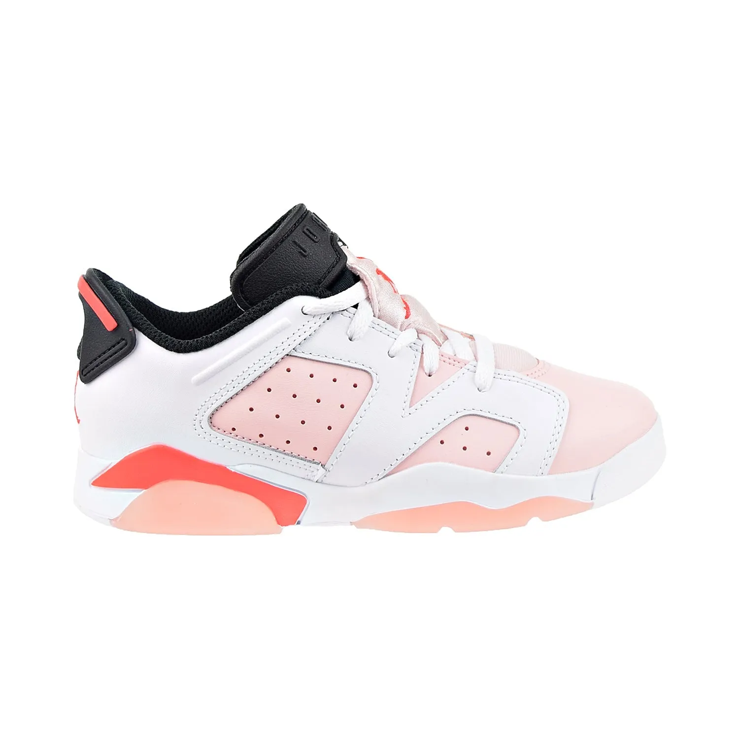 Air Jordan Retro 6 Low (PS) Little Kids' Shoes White-Atmosphere-Infrared 23-Black