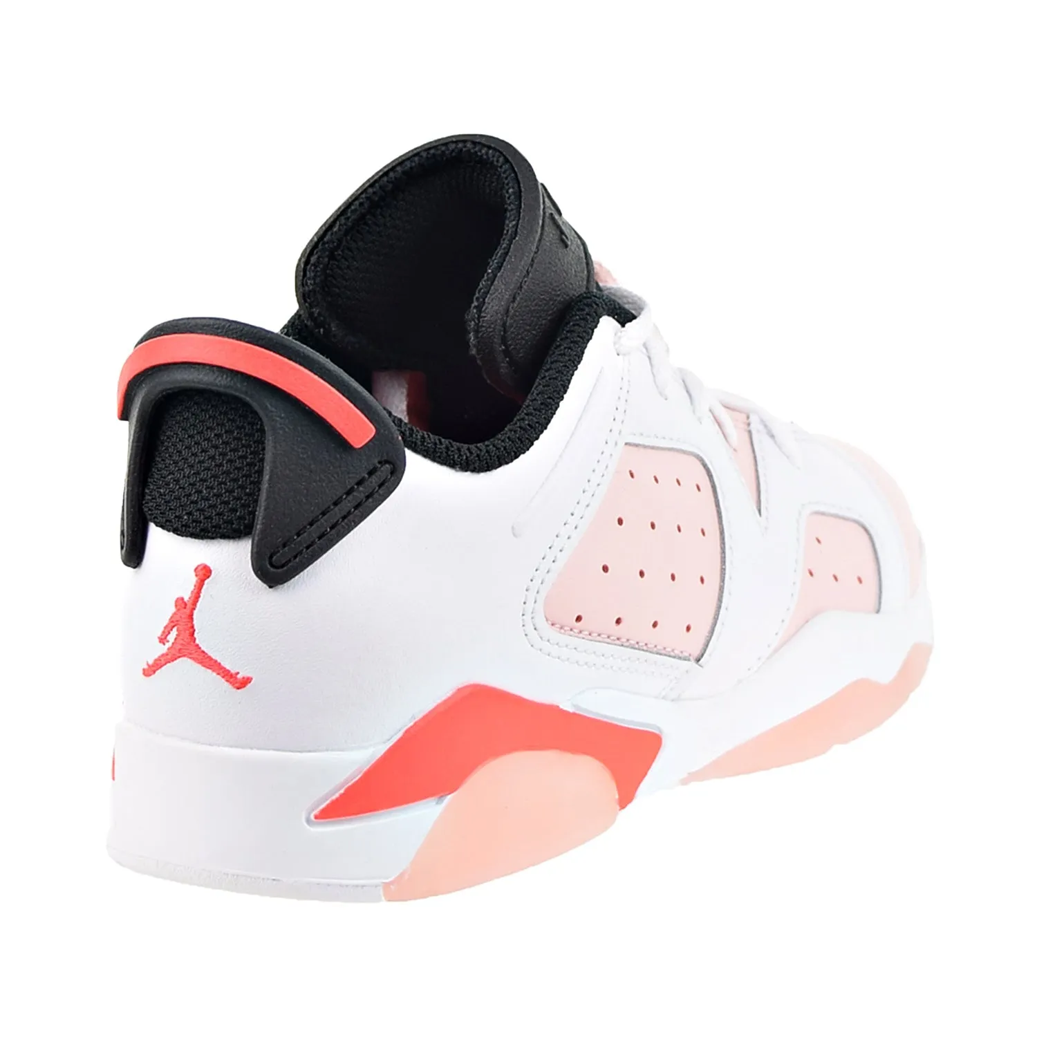 Air Jordan Retro 6 Low (PS) Little Kids' Shoes White-Atmosphere-Infrared 23-Black