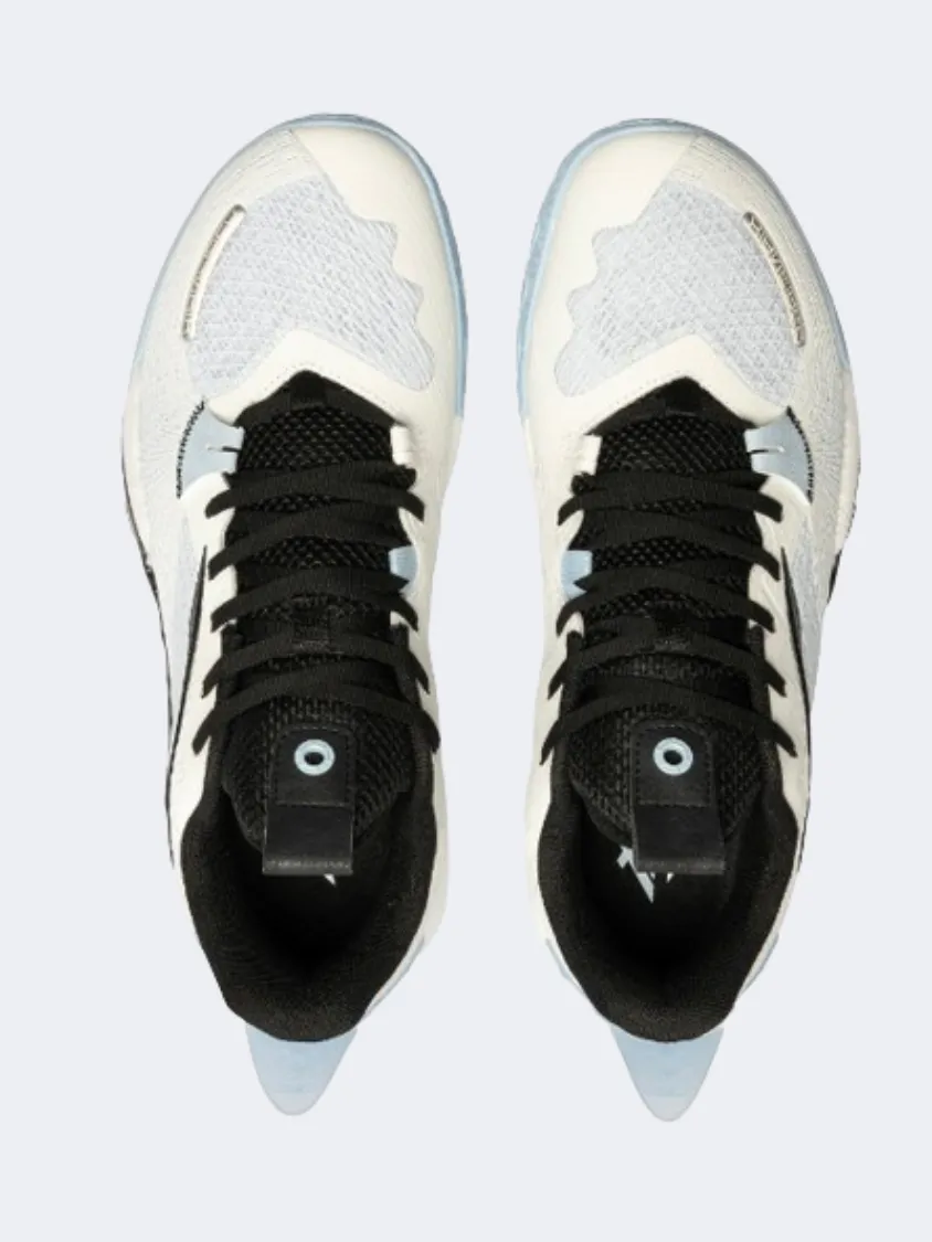 Anta Shock Wave 5 Men Basketball Shoes Beige/Blue/Black