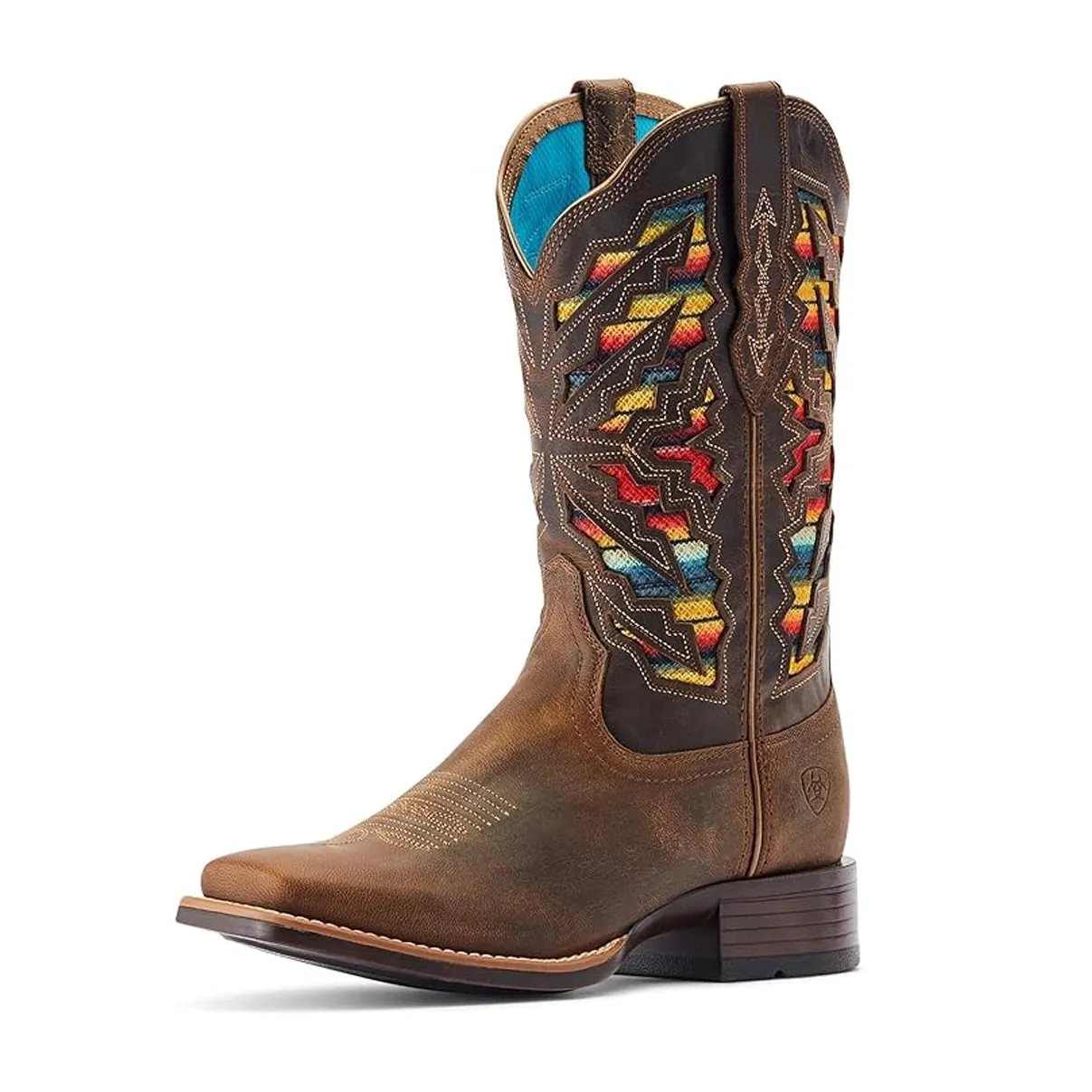 Ariat Women’s Cowgirl Boots 11" Laney Ventek Cooling Horseman Heel Wide Square Toe