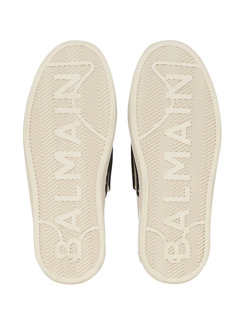 BALMAIN WOMEN B-Court Monogram Sneakers Black/White
