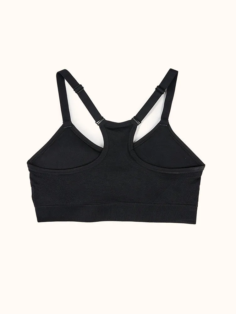 Camo Pattern Cami Sports Bra (2 Pack) - Black/White