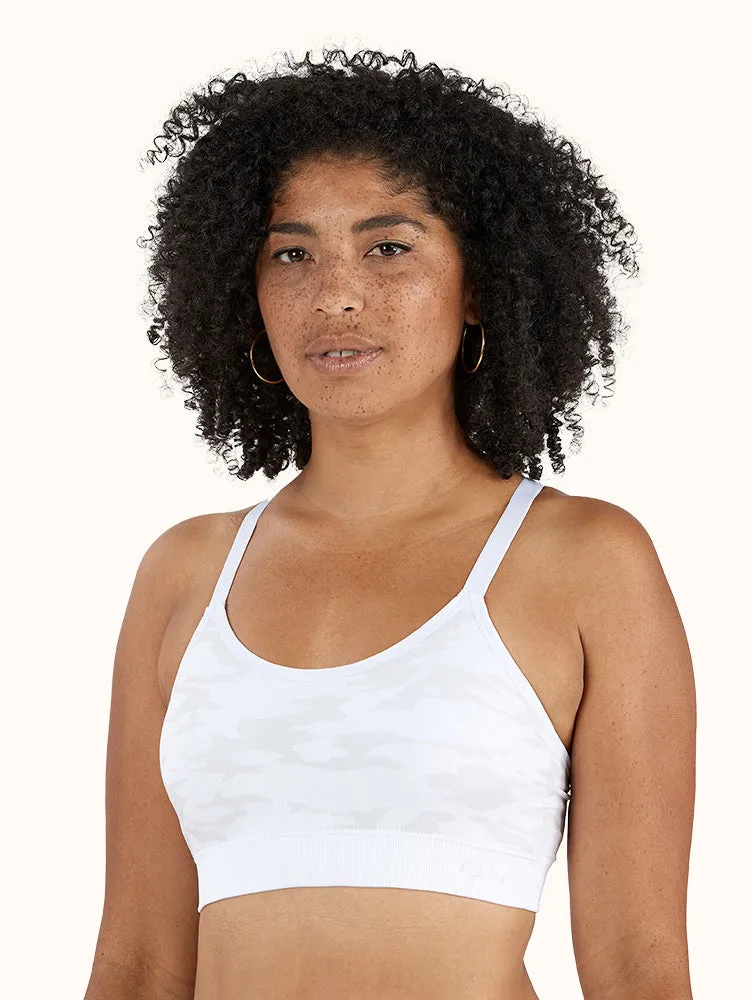 Camo Pattern Cami Sports Bra (2 Pack) - Black/White