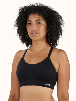 Camo Pattern Cami Sports Bra (2 Pack) - Black/White
