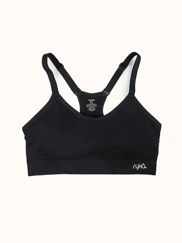 Camo Pattern Cami Sports Bra (2 Pack) - Black/White