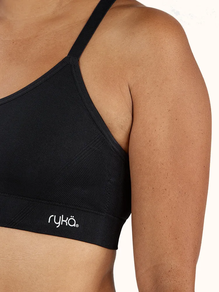 Camo Pattern Cami Sports Bra (2 Pack) - Black/White
