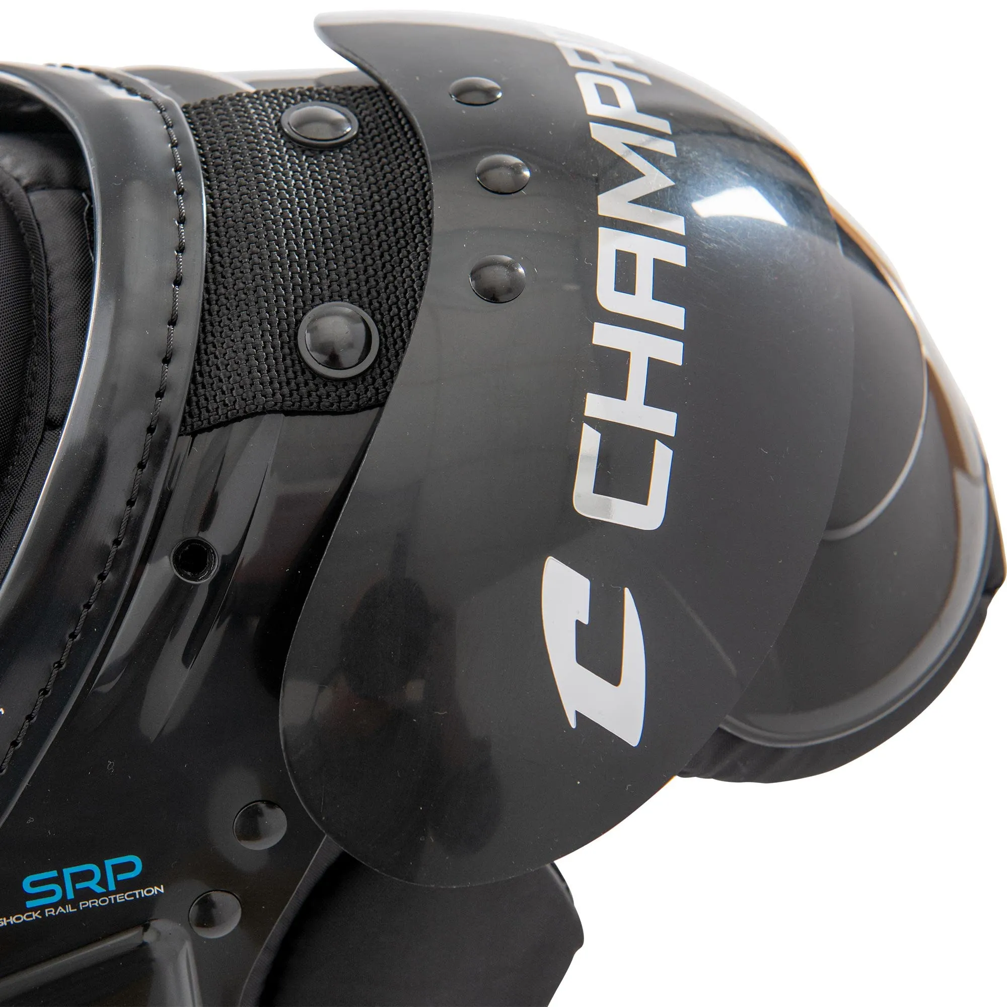 CHAMPRO Gauntlet 1 Football Shoulder Pad, 2X-Large, Black