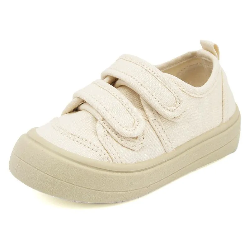 Children's Canvas Shoes Spring And Autumn Velcro Boys 'and Girls' Sneakers Big Toe Cloth Shoes