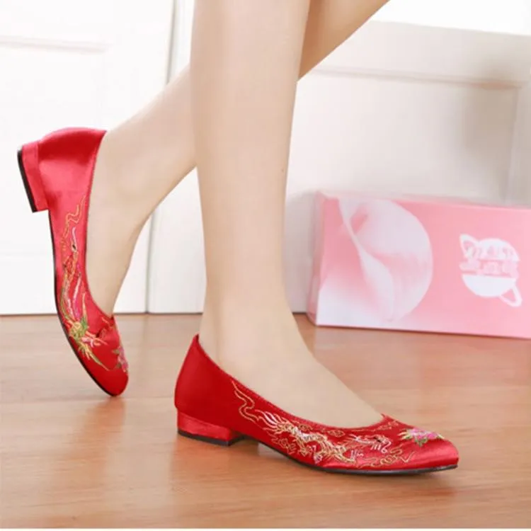 Chinese Wedding Red Bride Shoes