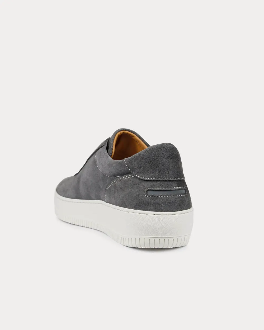 Clement Suede Contrast Grey Low Top Sneakers