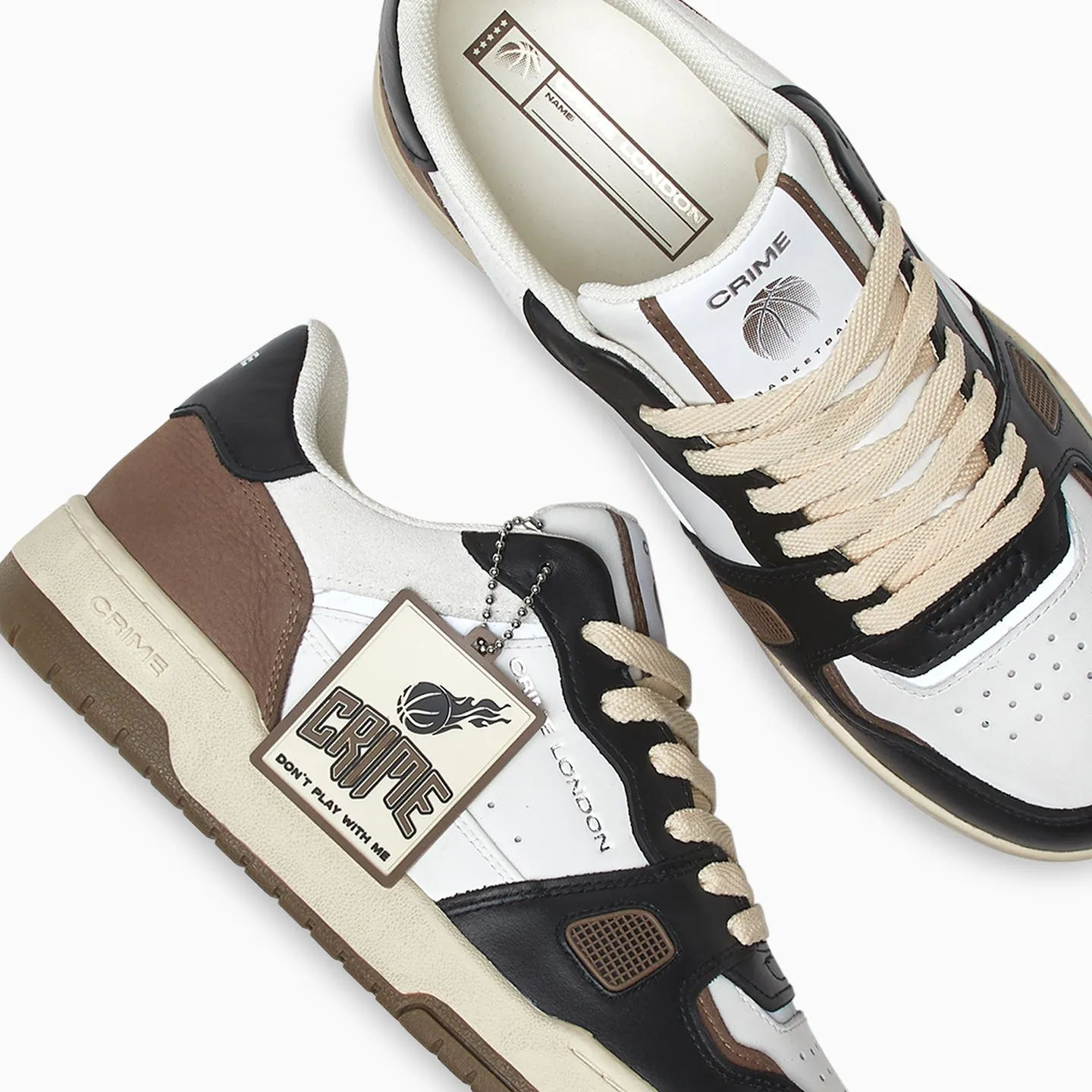 Crime London Sneakers off court og choco cream