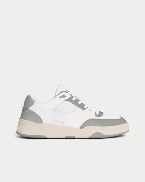 CT-09 Calfskin Leather & Mesh Optic White / Grey / Beige Low Top Sneakers