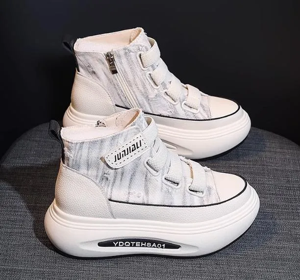 Denim Canvas Velcro Versatile Shoes
