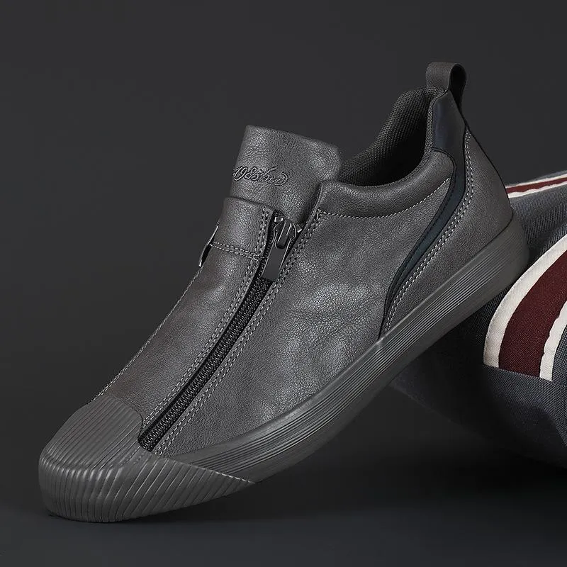 Double Zipper Casual Versatile Shoes