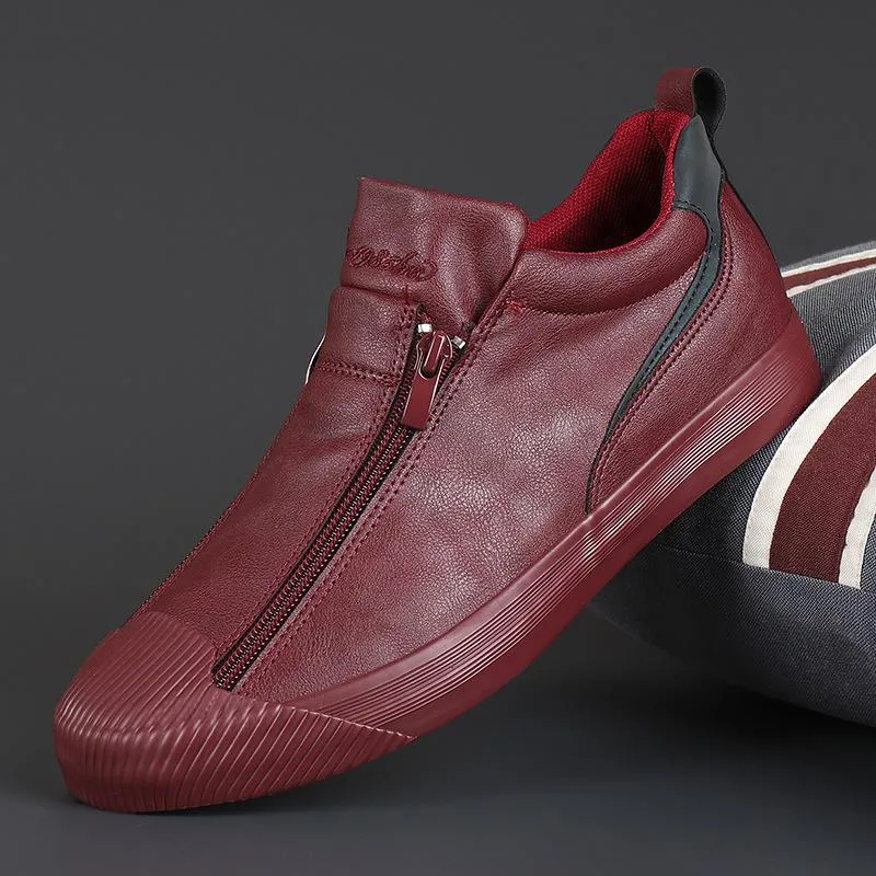 Double Zipper Casual Versatile Shoes