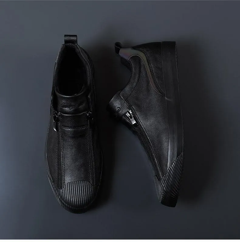 Double Zipper Casual Versatile Shoes