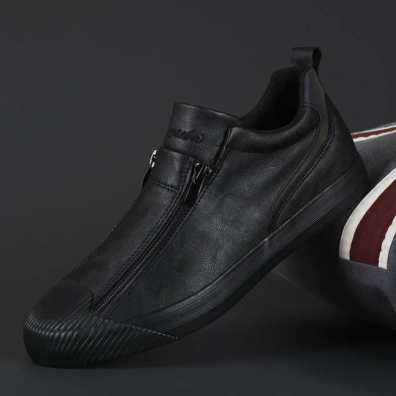 Double Zipper Casual Versatile Shoes