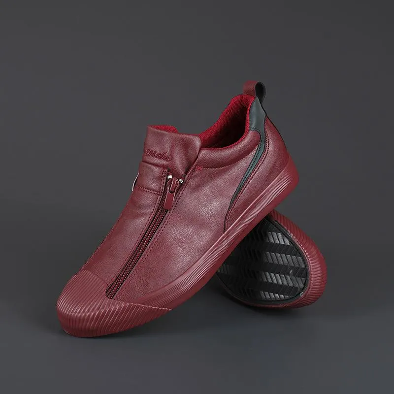 Double Zipper Casual Versatile Shoes
