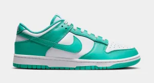 Dunk Low Mens Basketball Shoes (White/Clear Jade)