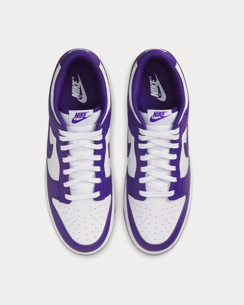 Dunk Low Retro White / Total Orange / Court Purple Low Top Sneakers