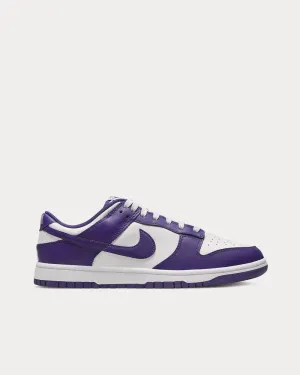 Dunk Low Retro White / Total Orange / Court Purple Low Top Sneakers