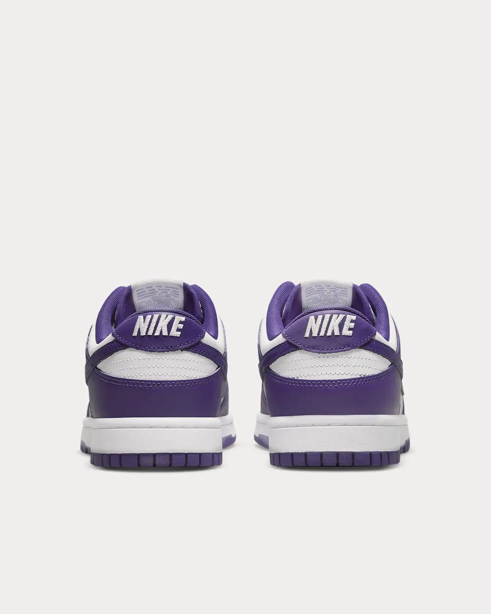 Dunk Low Retro White / Total Orange / Court Purple Low Top Sneakers