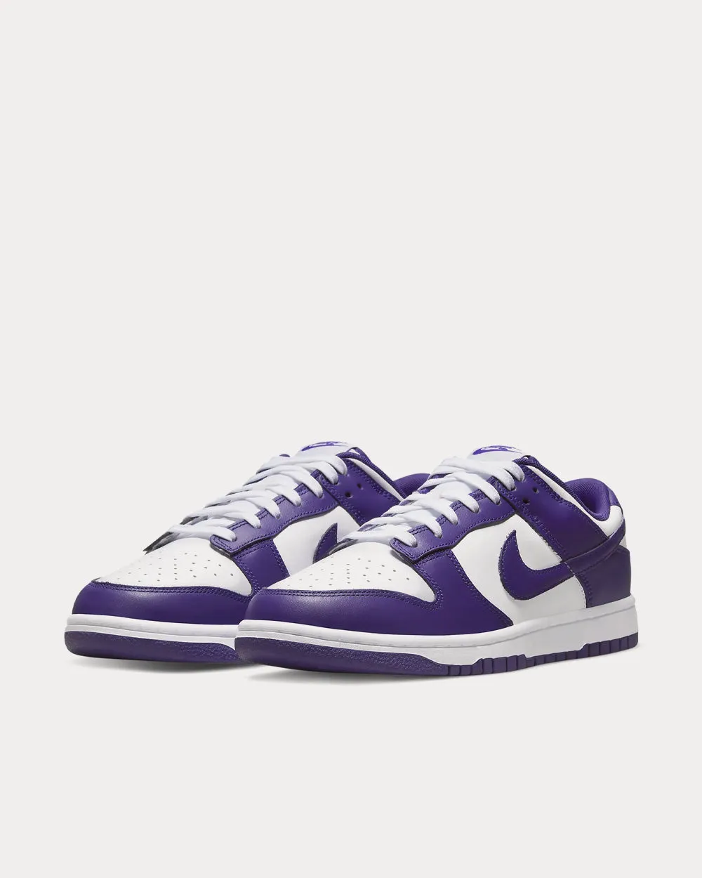 Dunk Low Retro White / Total Orange / Court Purple Low Top Sneakers