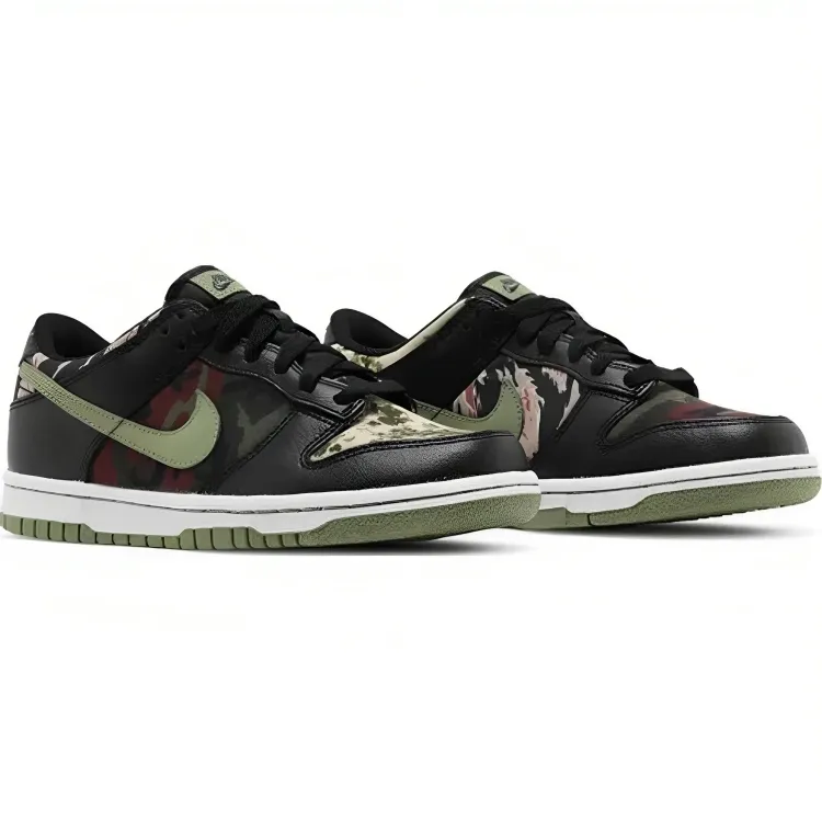 Dunk Low SE GS 'Black Multi-Camo'
