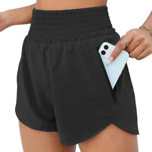 Elastic Active Pocket Shorts