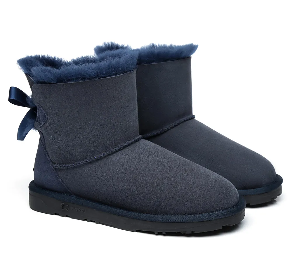 EVERAU® Women Mini Back Single Bow Boots