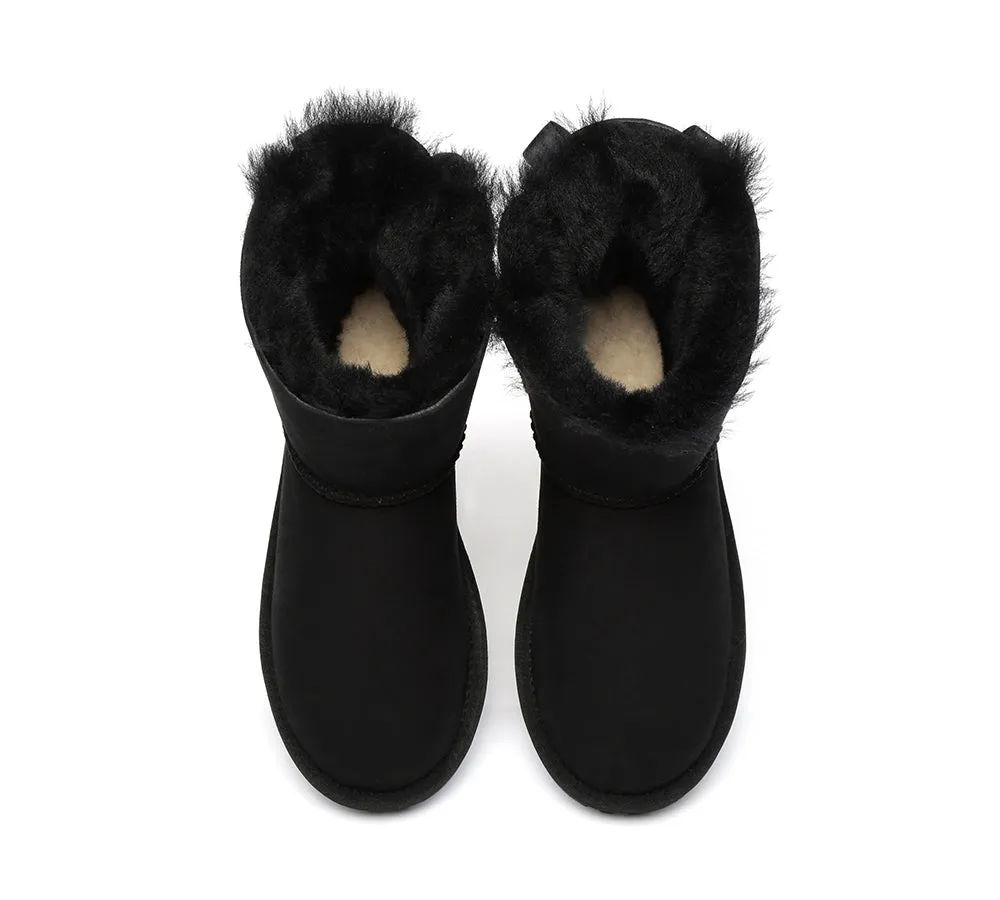 EVERAU® Women Mini Back Single Bow Boots