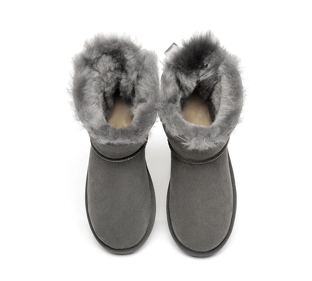 EVERAU® Women Mini Back Single Bow Boots