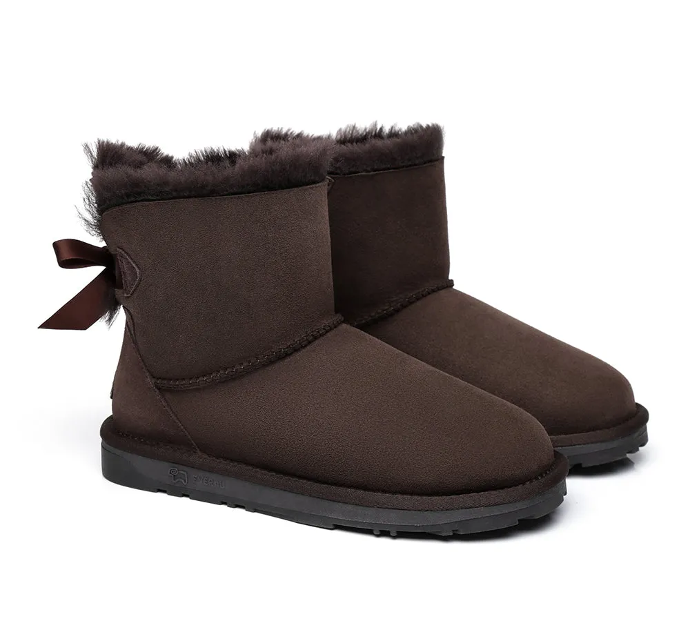 EVERAU® Women Mini Back Single Bow Boots