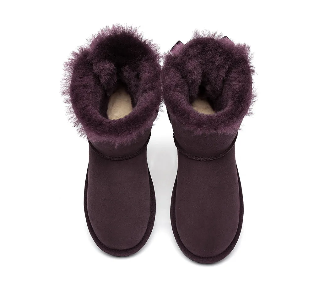 EVERAU® Women Mini Back Single Bow Boots