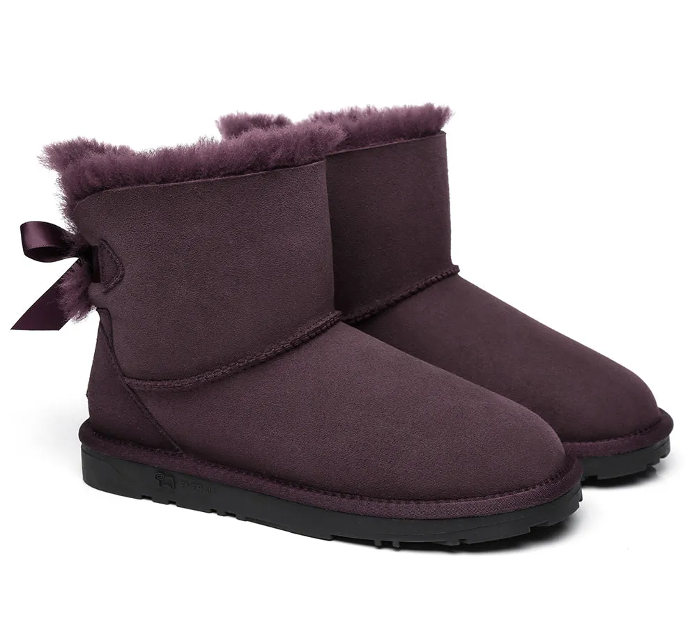 EVERAU® Women Mini Back Single Bow Boots