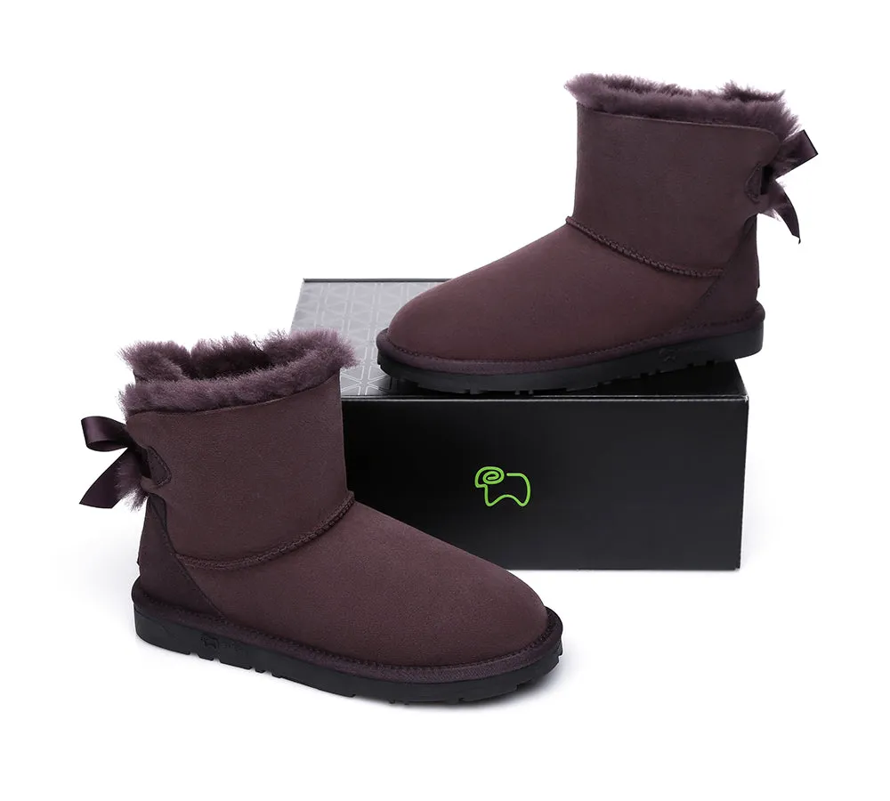 EVERAU® Women Mini Back Single Bow Boots