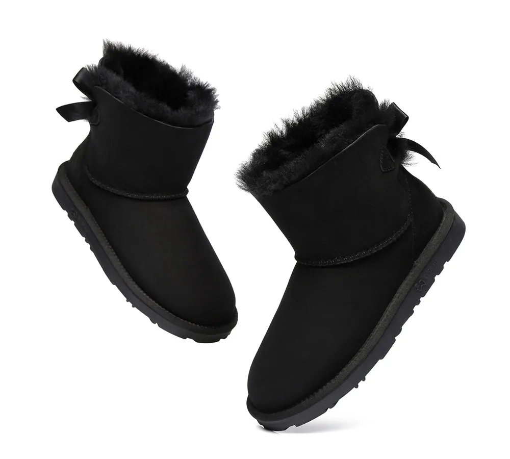 EVERAU® Women Mini Back Single Bow Boots
