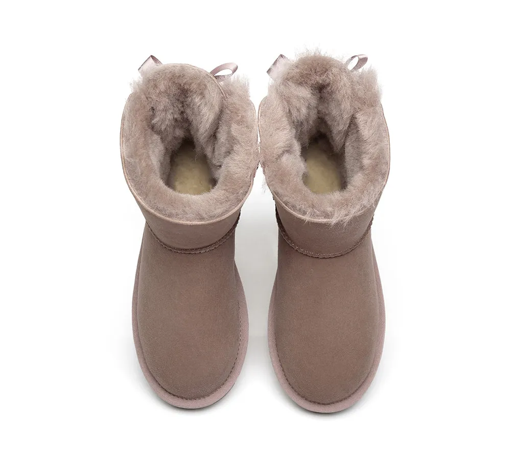 EVERAU® Women Mini Back Single Bow Boots